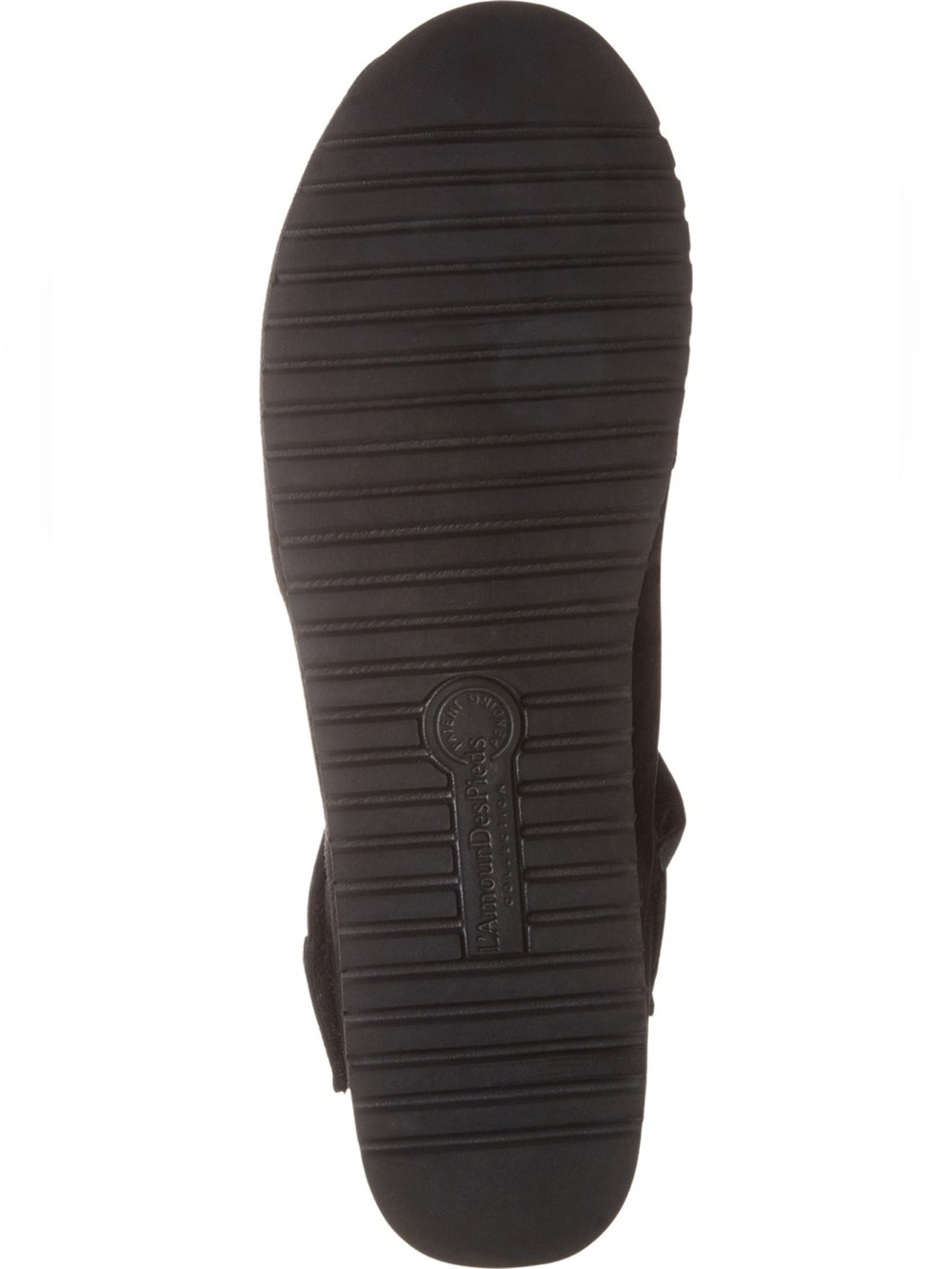 NWOT L'AMOUR DES PIEDS Amadour Platform Sandal Black Suede Leather size 9.5 - Picture 8 of 9